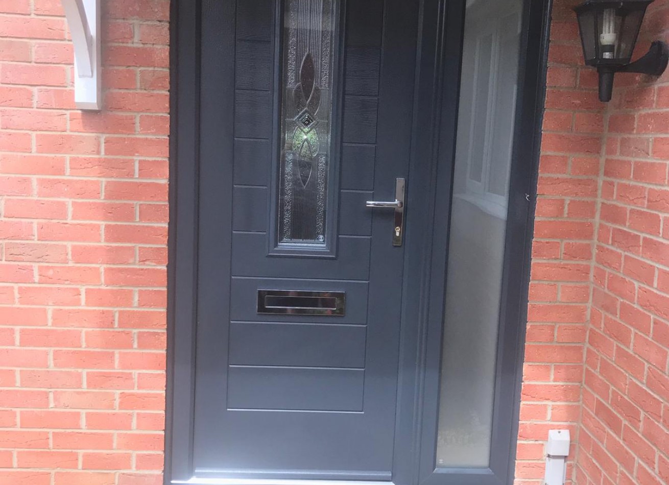 Anthracite grey door and frame
